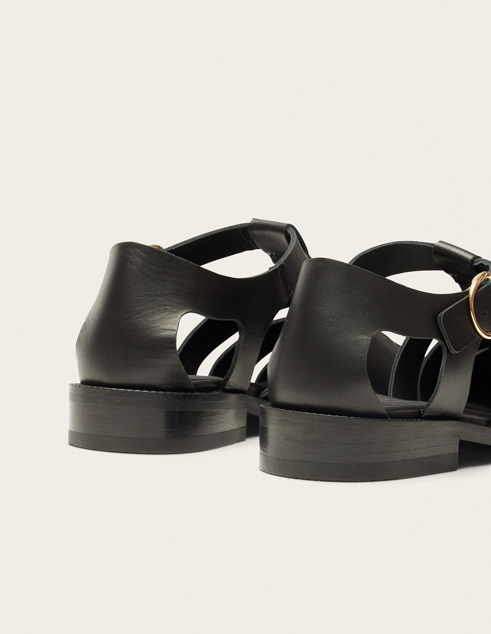 Inès Sandals - Black Leather