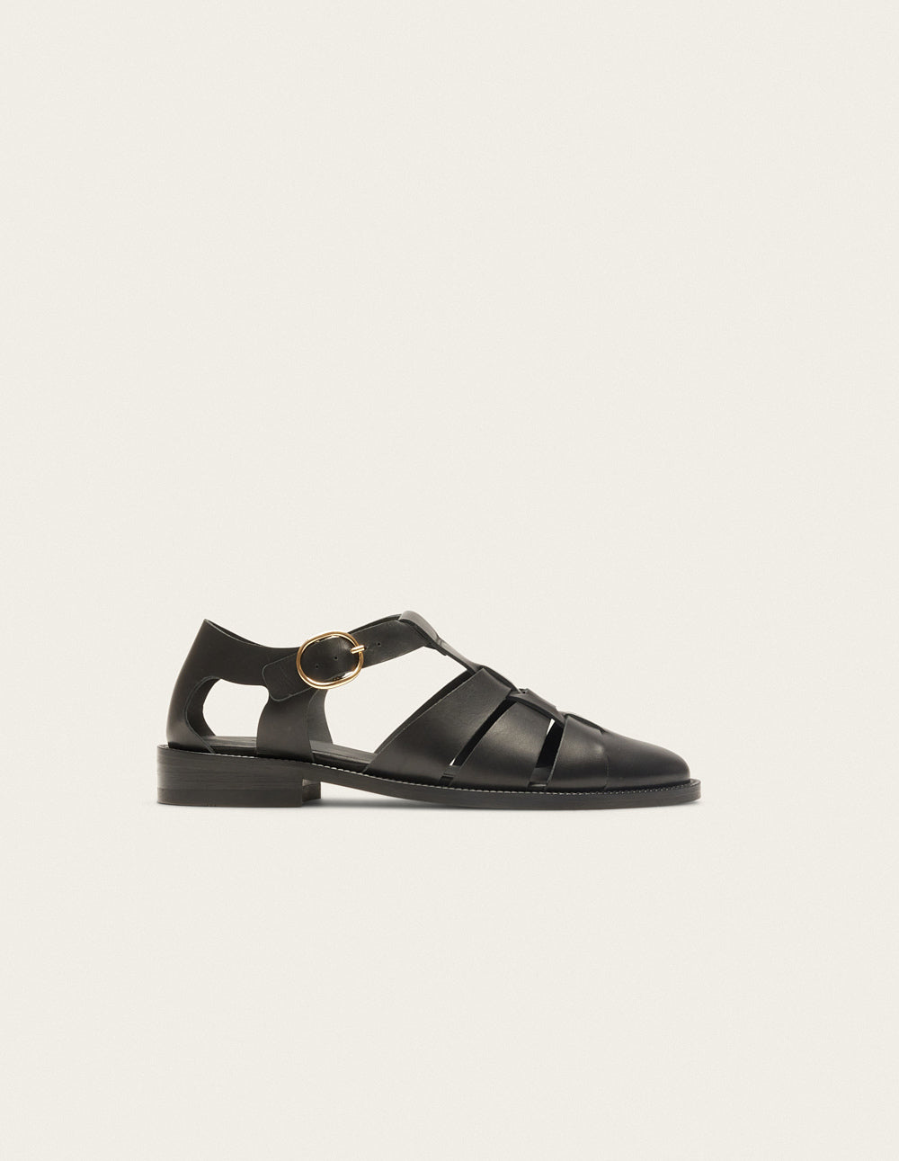 Inès Sandals - Black Leather