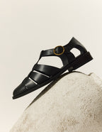 Inès Sandals - Black Leather