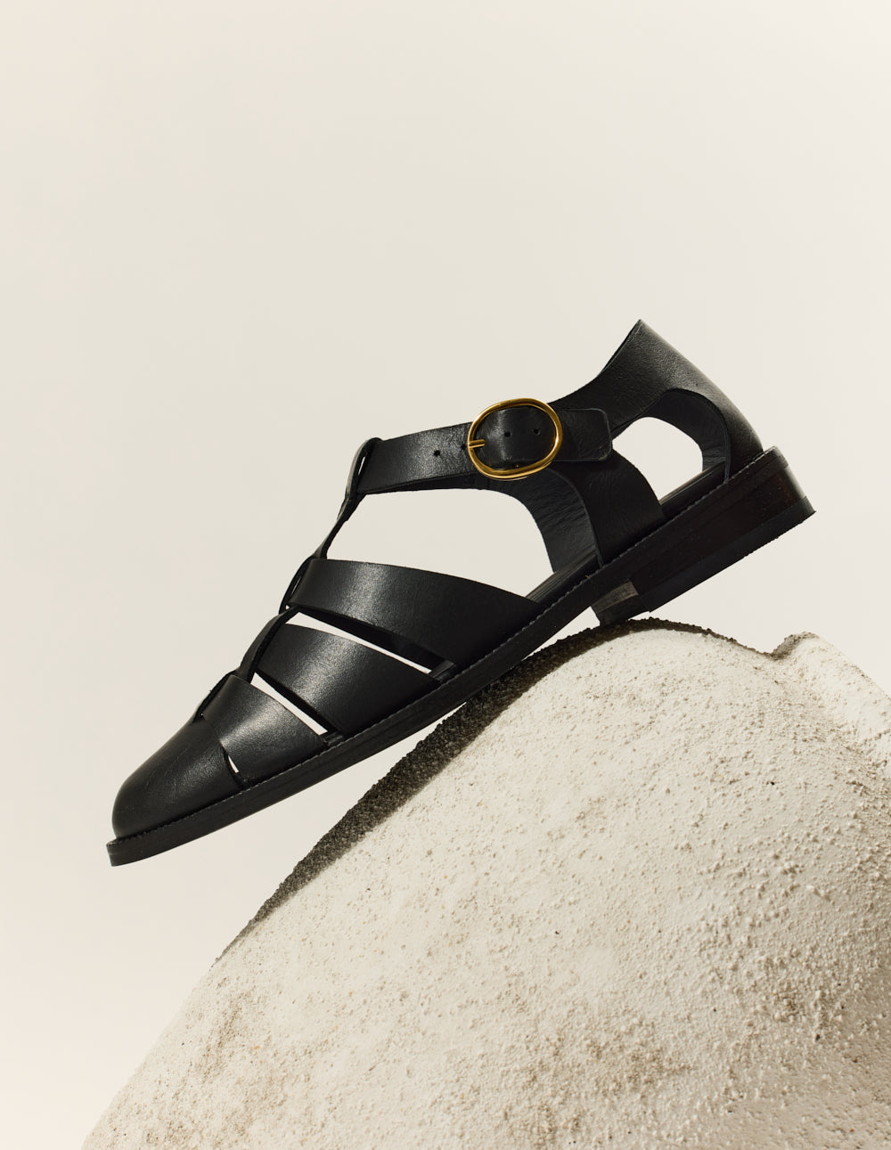 Inès Sandals - Black Leather