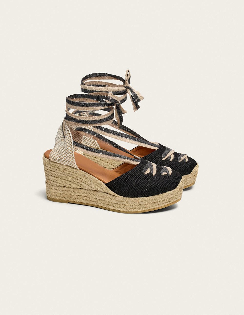 Espadrilles Lanzo - Toile Noir - Femme