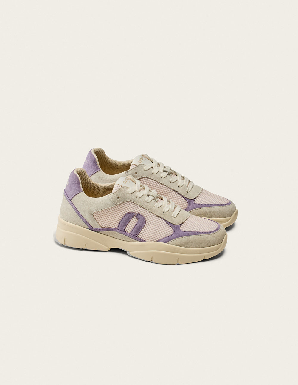 Larel Low Top Sneakers - Ivory Lilac