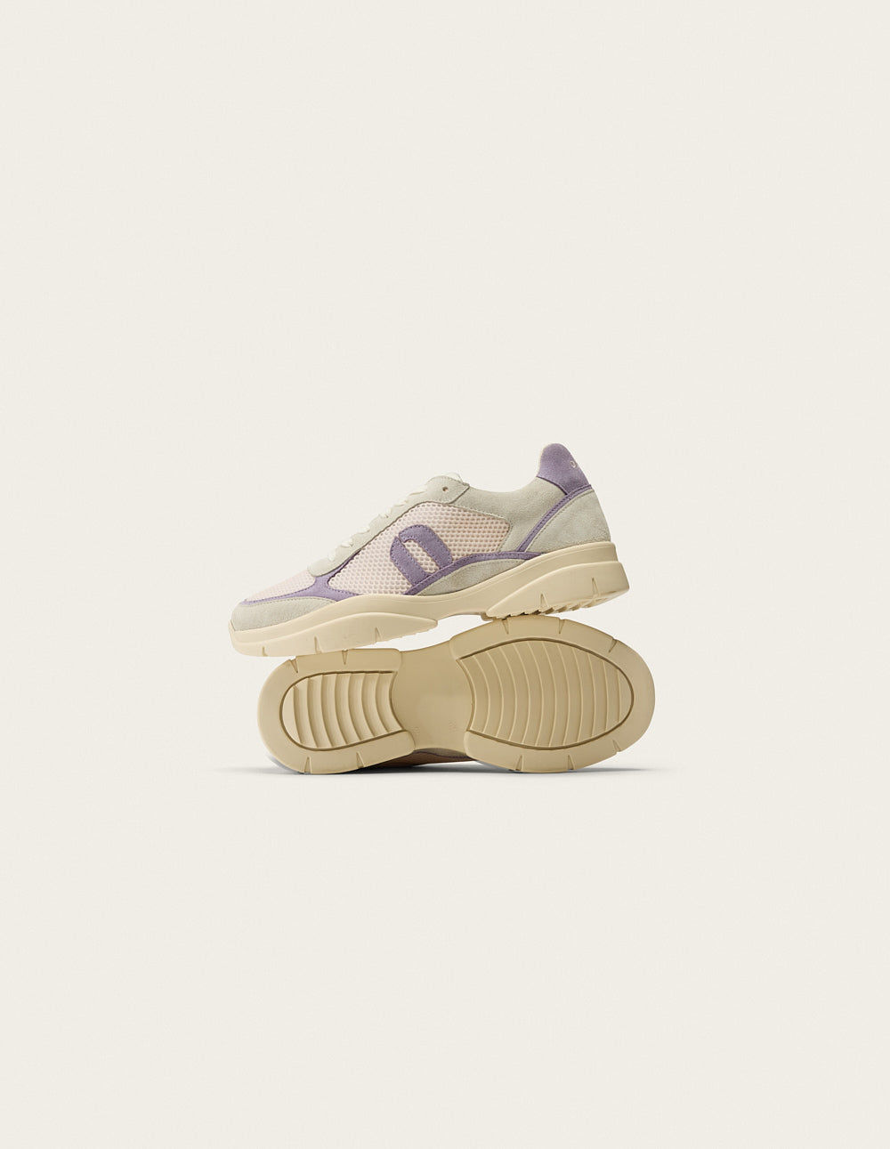Larel Low Top Sneakers - Ivory Lilac