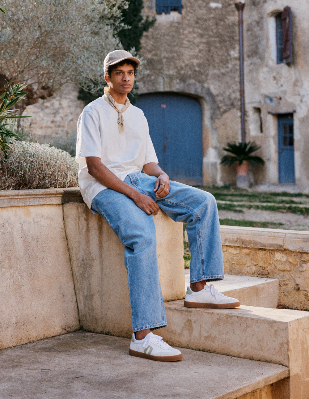 Baskets Basses Pablo - Blanc Kaki - Homme