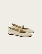 Ballerines Serra - Cuir Écru - Femme