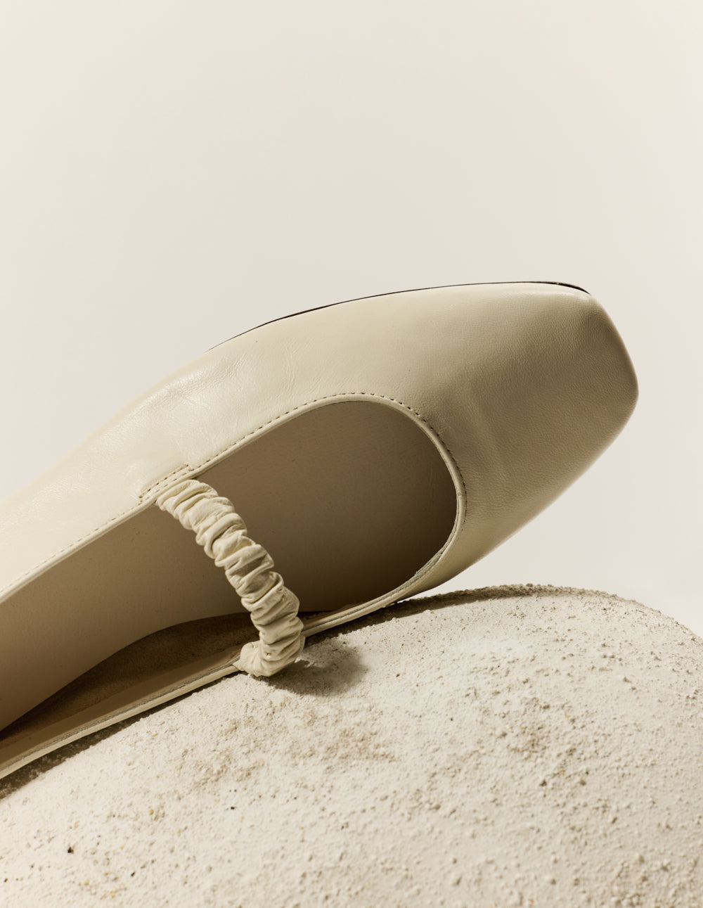 Ballerines Serra - Cuir Écru - Femme
