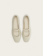 Ballerines Serra - Cuir Écru - Femme