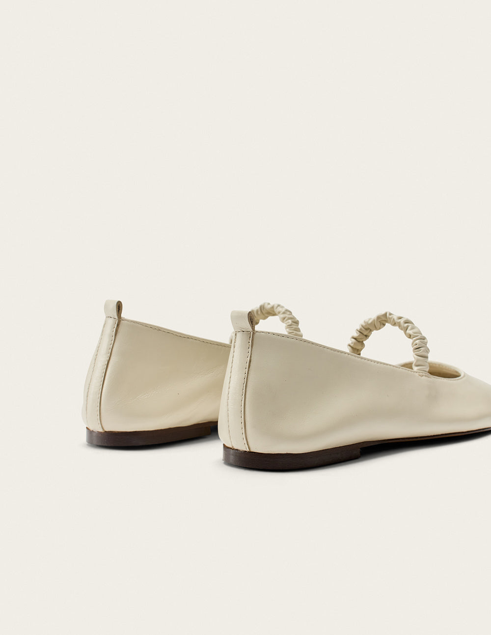 Ballerines Serra - Cuir Écru - Femme