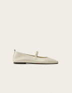 Ballerines Serra - Cuir Écru - Femme