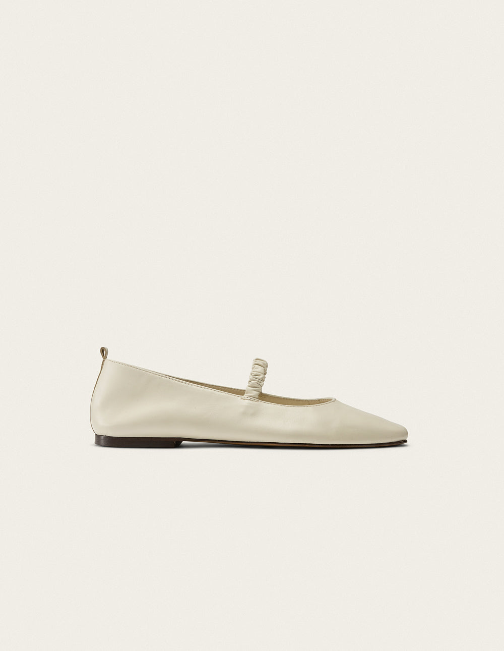 Ballerines Serra - Cuir Écru - Femme