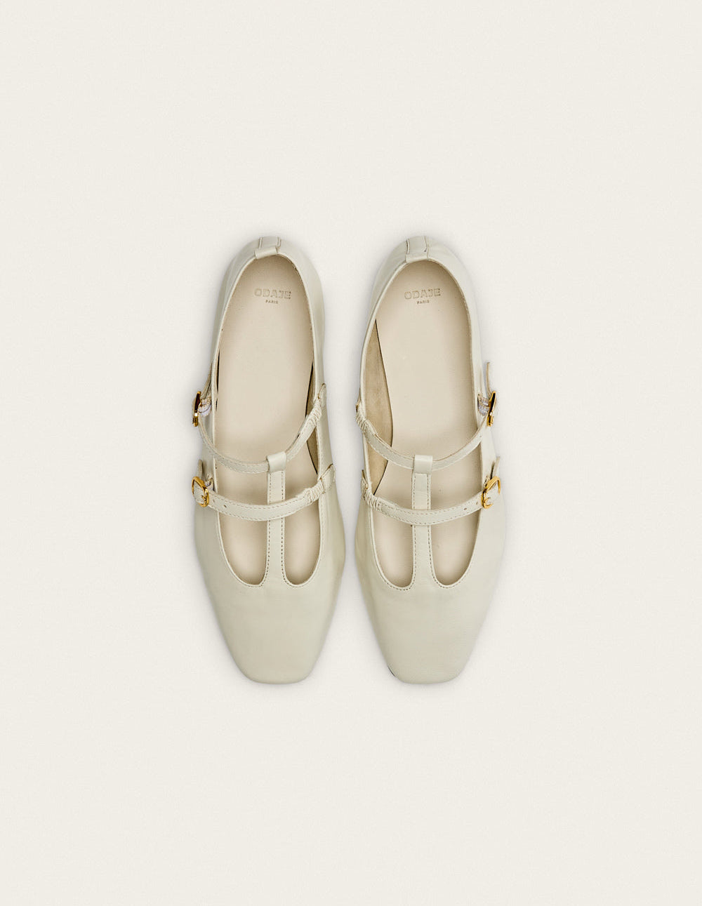 Ballerines Sira - Cuir Écru - Femme