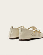Ballerines Sira - Cuir Écru - Femme
