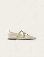 Ballerines Sira - Cuir Écru - Femme