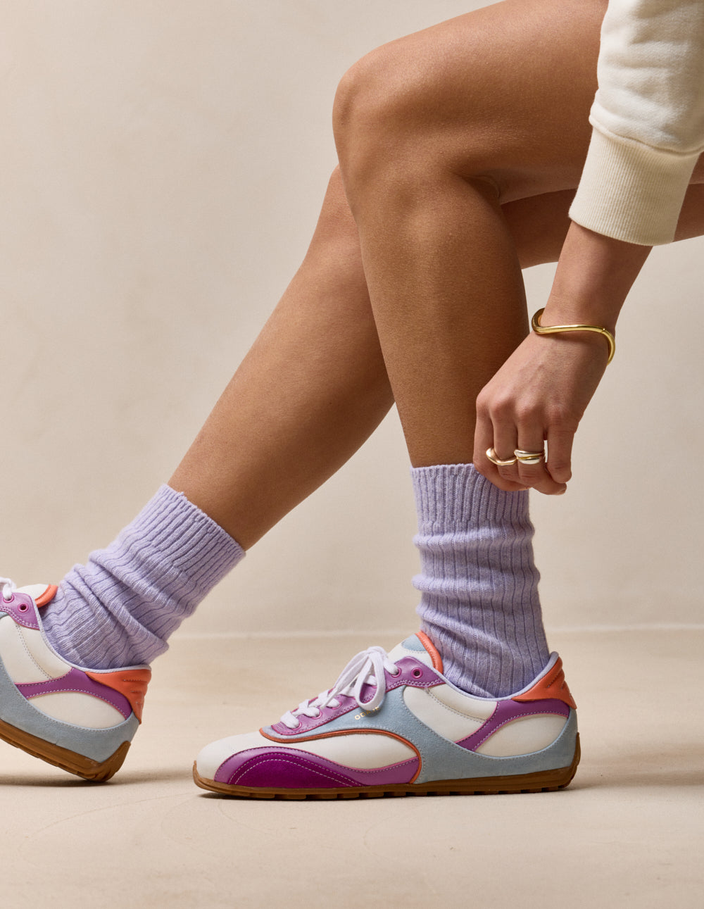Chantua Low-Top Trainers - Lilac Turquoise Orange - Women