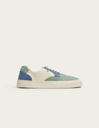 Baskets Basses Alexandre - Toile Vert Bleu Pétrole Écru - Homme