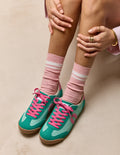 Zapatillas Bajas Riya - Verde Rosa - Mujer