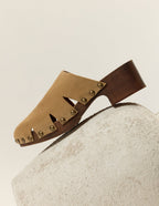 Yura Mules - Taupe Suede