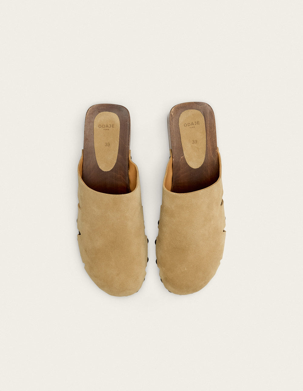 Yura Mules - Taupe Suede