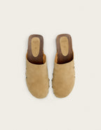 Yura Mules - Taupe Suede
