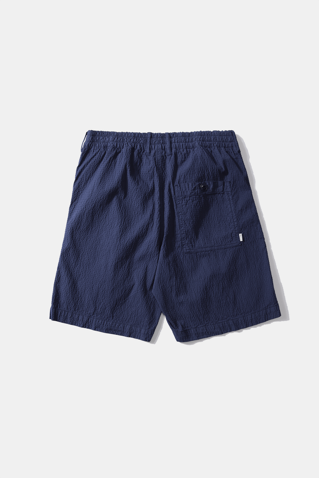 Short Seersucker Plain Navy