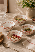 Exotic Vibes - Set De 4 Bols - Porcelaine - Multicolore