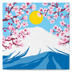 Mini pintura por números de 20x20 cm con marco El monte Fuji