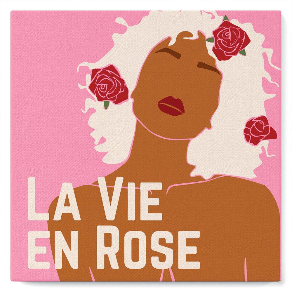 Mini Paint By Numbers 20X20Cm With Frame La Vie En Rose