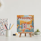 Mini Peinture Par Numéros 20X20Cm Avec Cadre Automne En Provence