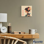 Mini Peinture Par Numéros 20X20Cm Avec Cadre L’Amour À La Japonaise