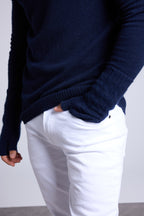 Muffole Unisex Sfez - Blu Marino - Misto - 100% Cashmere