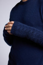 Muffole Unisex Sfez - Blu Marino - Misto - 100% Cashmere
