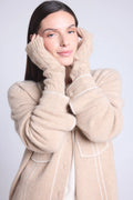 Mitones unisex Sfez - Beige crema - Mixto
