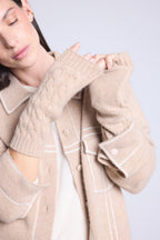 Mitones unisex Sfez - Beige crema - Mixto