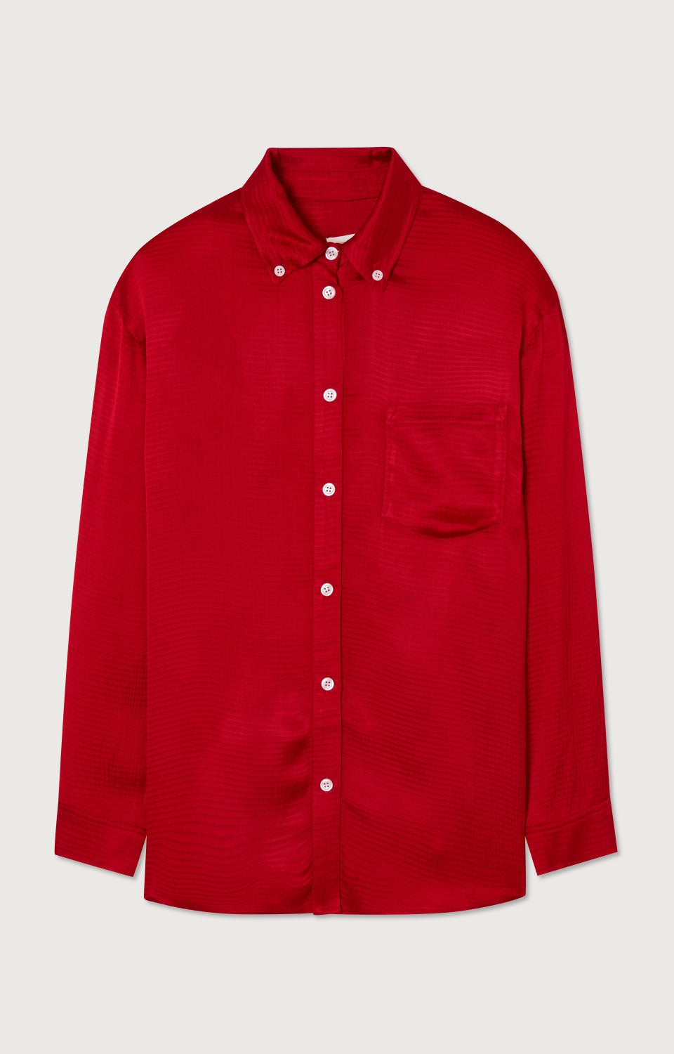 American Vintage - Relaxed Fit Long Sleeve Buttoned Collar Shirt - Coccinelle - Women