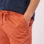 Shorts in cotone - Rosso mattone