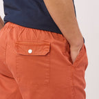 Shorts in cotone - Rosso mattone