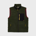 Gilet Sherpa Unisex con Zip Kaki
