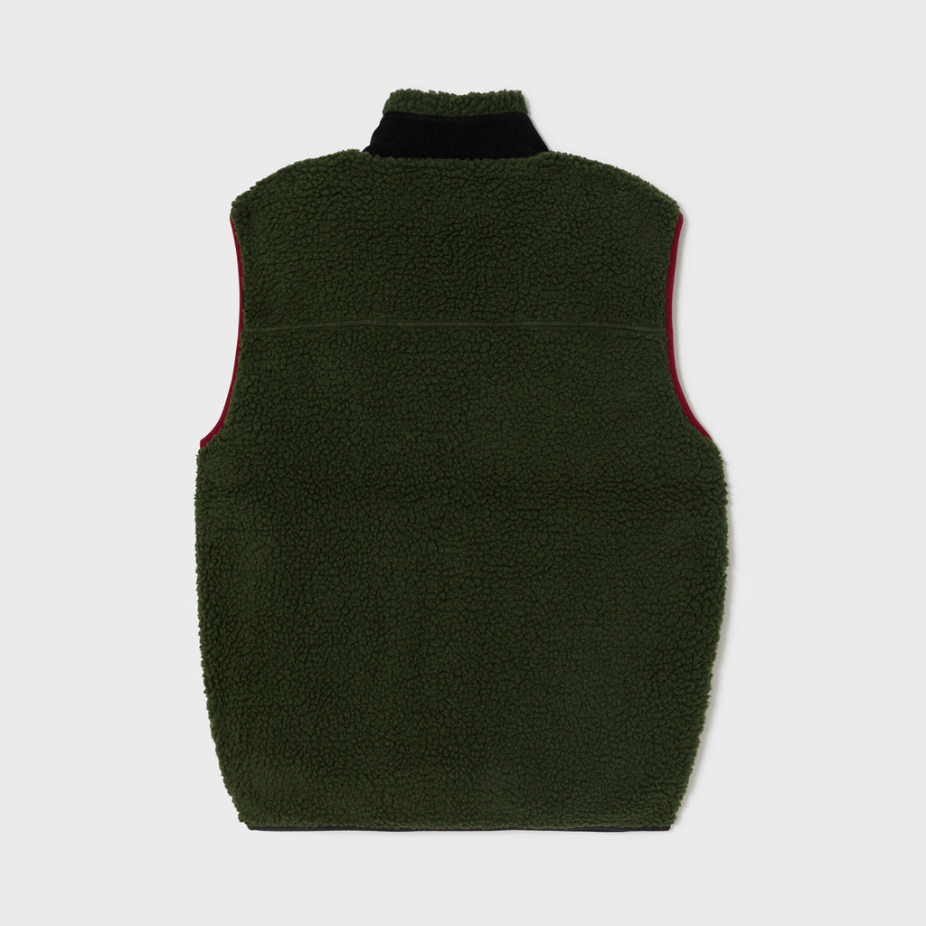 Gilet Sherpa Unisex con Zip Kaki
