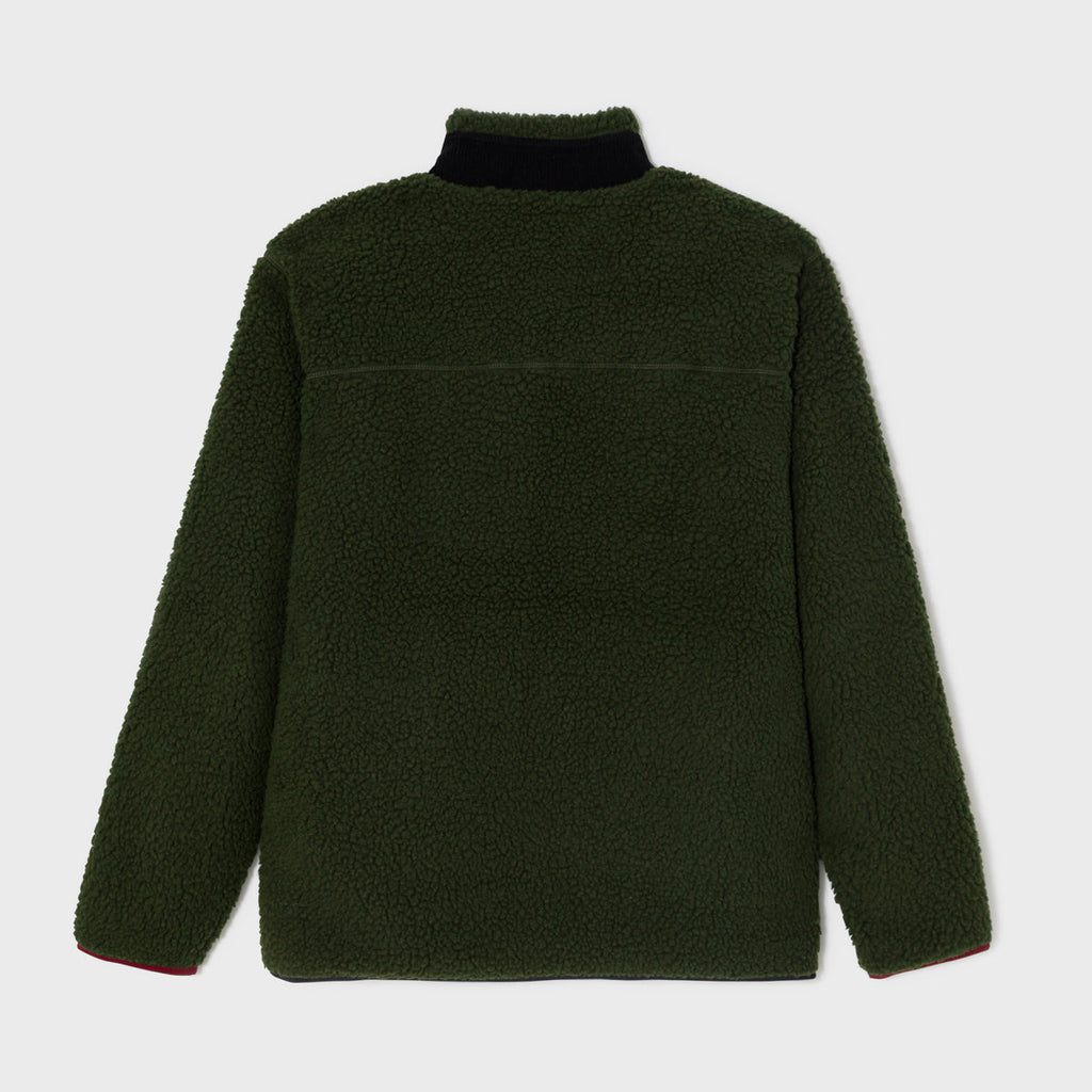 Unisex Zip-up Sherpa Jacket - Khaki