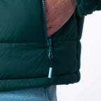 Sherpa Mixed-Material Jacket - Green