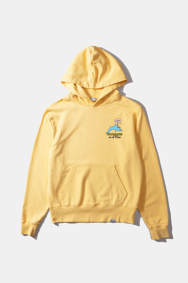 Huvtröja Shelly Plain Light Yellow