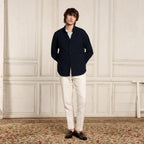 Chemise En Seersucker Marine