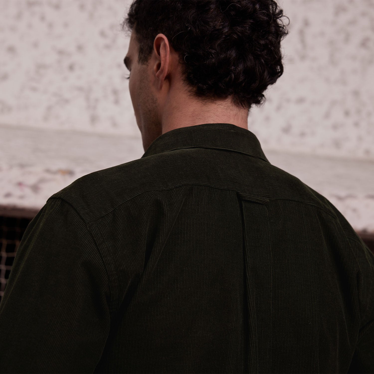 Forest Green Velvet Shirt