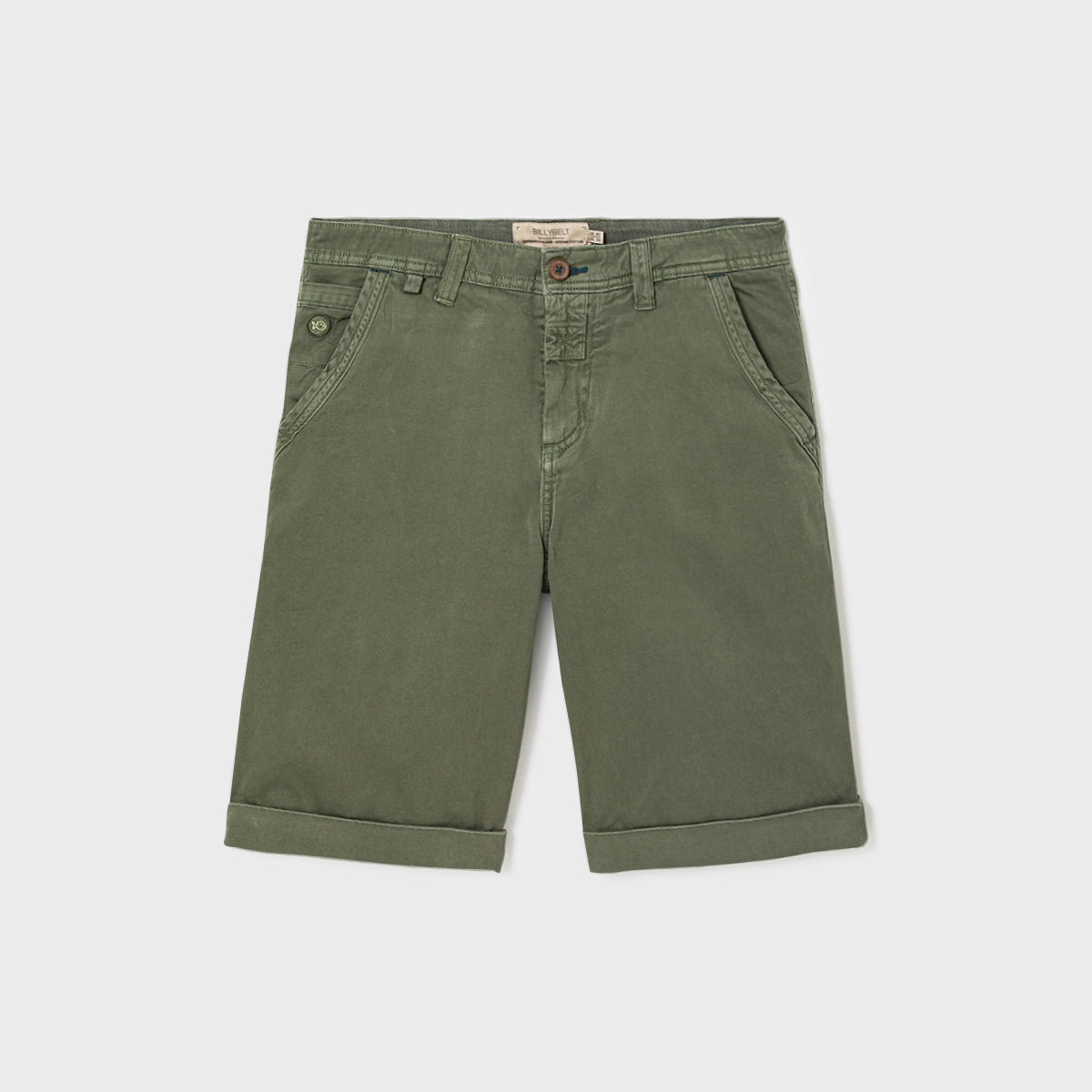 Bermuda shorts in 100% organic cotton - Khaki