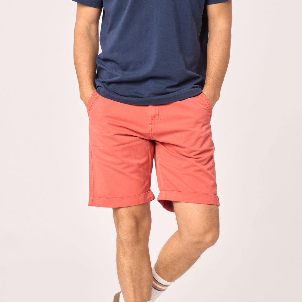 Bermudas de 100% algodón orgánico - Terracota
