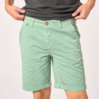 100% Organic Cotton Bermuda Shorts - Green