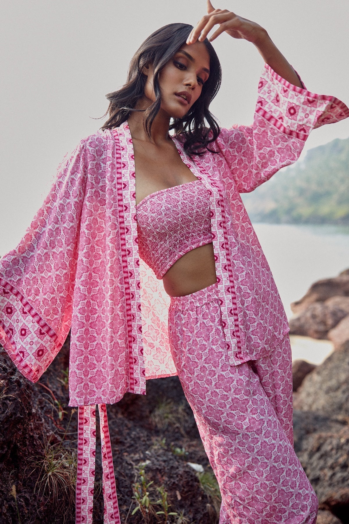 Kenza Pants - Pink Lotus