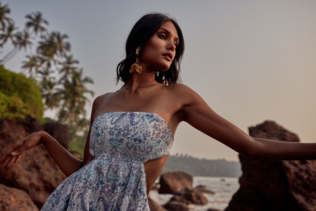 Layal Dress - Persian Blue