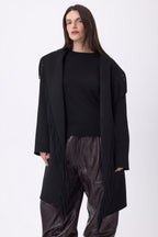Manteau À Franges Sienna - Noir - Femme