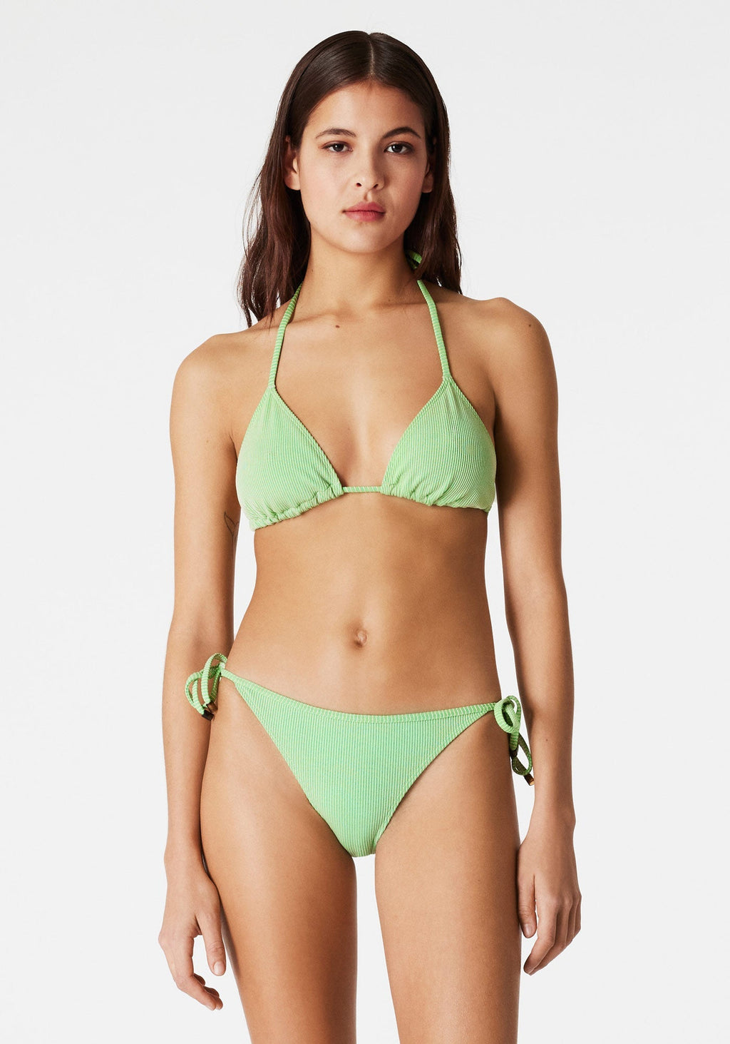 Silvio Triangle Bikini Top - Green